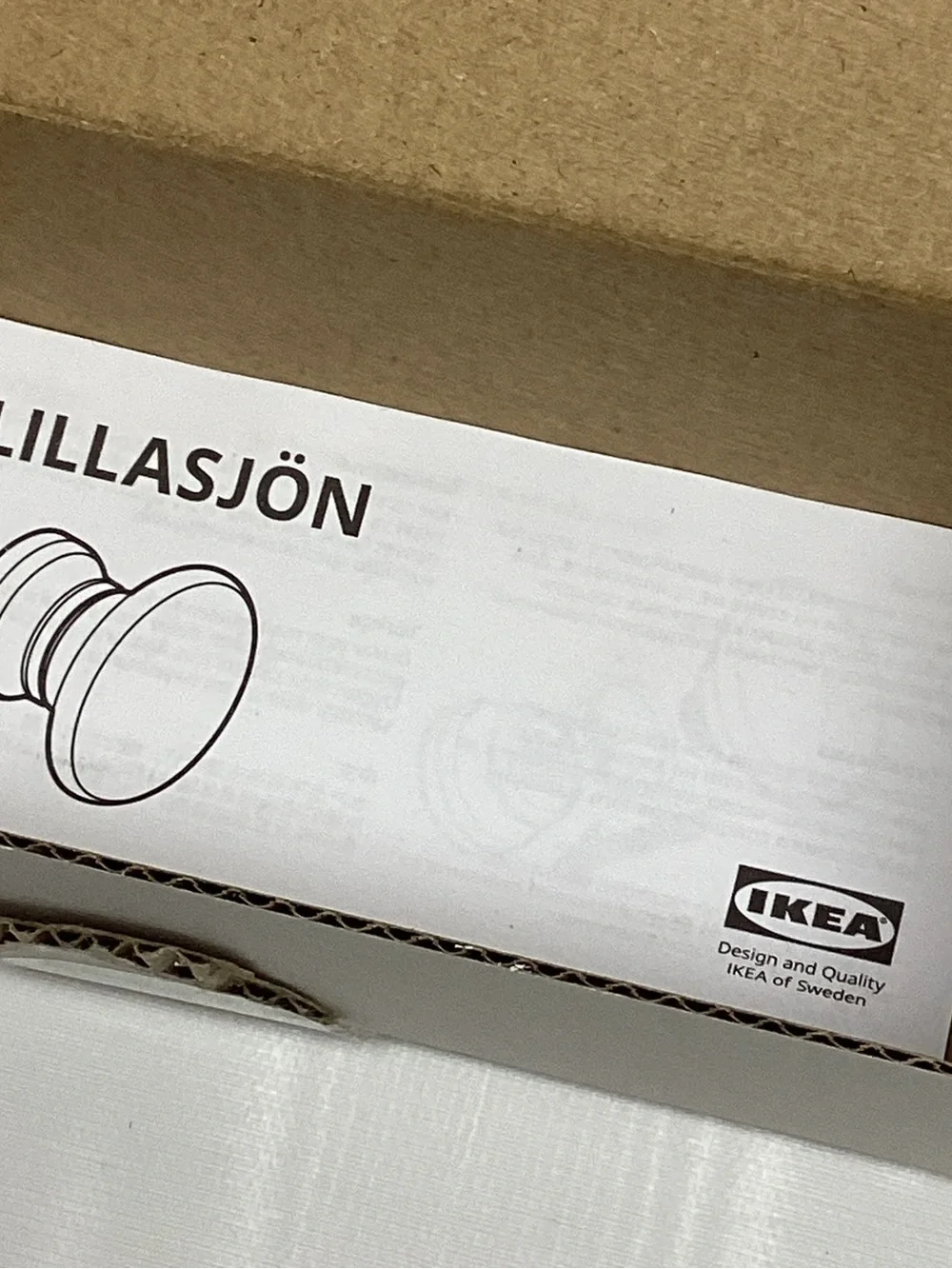 IKEA LILLASJON Knob  504.779.62 2 Boxes = 3 knobs